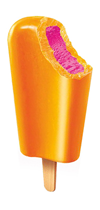 Popsicle shell and core